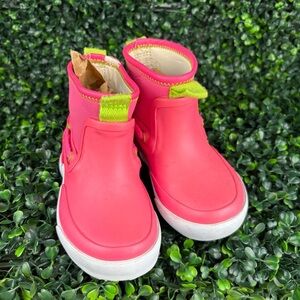 Sperry Seawall Boot Sneakers Kids Pink Rain Boots Size7 kids